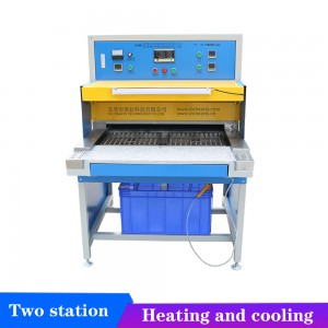 Automatic two station pvc rubber product baking oven