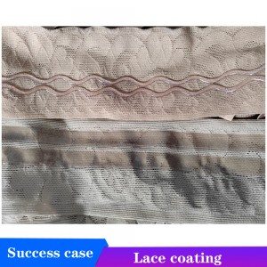 Automatic non slip wide band lace silicone coating machine