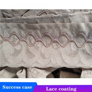 Automatic non slip wide band lace silicone coating machine