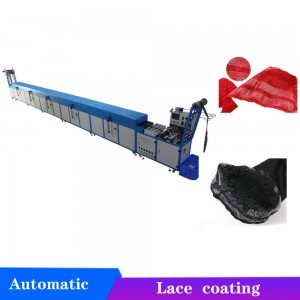 Automatic non slip wide band lace silicone coating machine