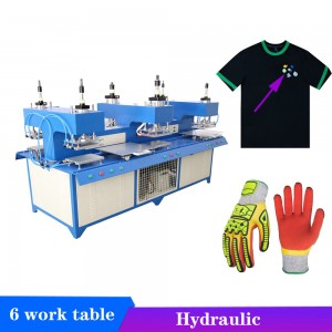 Automatic fabrics silicone embossing machine